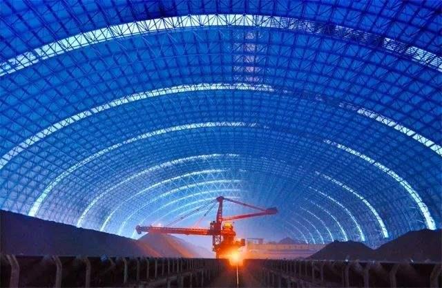 临江亿优钢构工程师为您解析原料场封闭技术的特点和类型